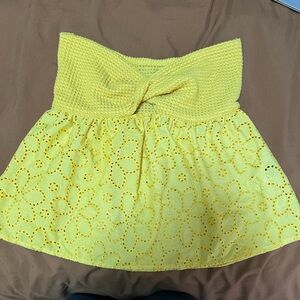 Yellow Floral Women's Skirt